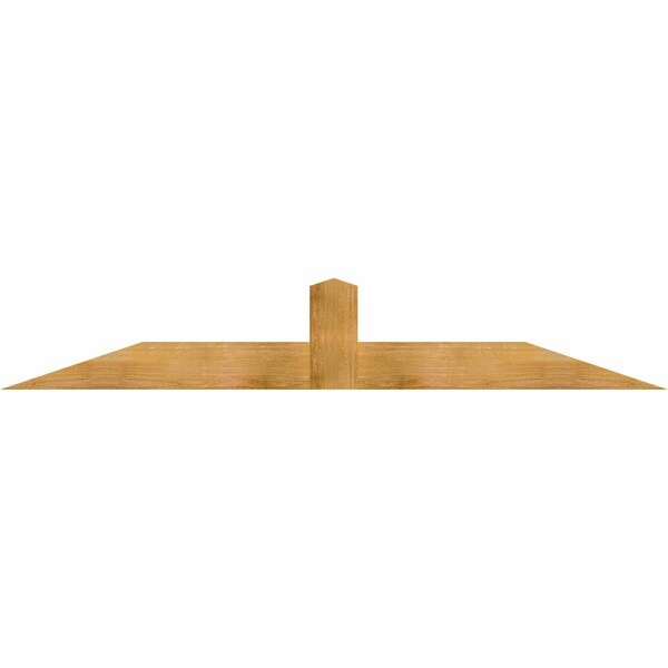 Ekena Millwork Portland Rough Sawn Timber Gable Bracket, Western Red Cedar, 84"W x 14"H x 2"D x 6"F, 4/12 Pitch GBW084X14X0206POR00RWR - main
